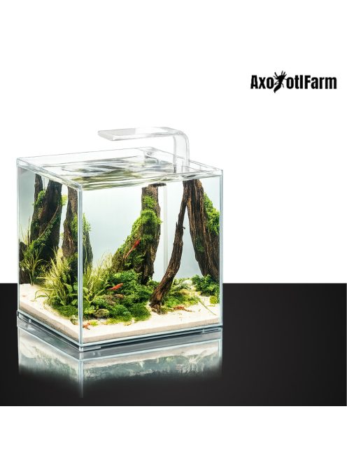 Aquael Shrimp Set Smart Day&Nnight 19 white - Nano akvárium (fehér) garnélarákoknak és kisebb halaknak (25x25x30cm)