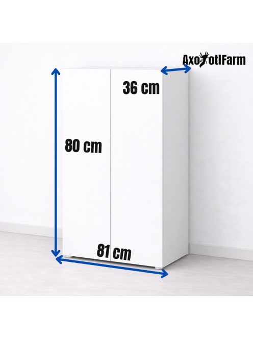 AquaEl OPTISET 125 White - univerzális akvárium szekrény (fehér) 81x36x80cm