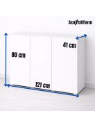 AquaEl OPTISET 240 White - univerzális akvárium szekrény (fehér) 121x41x80cm