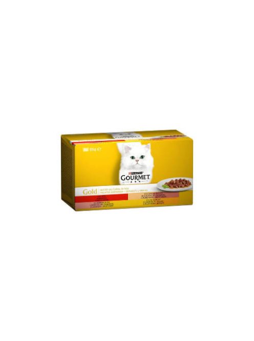 Gourmet Gold Duó Multipack (falatok szószban) nedvestáp - macskák részére (4x85g)