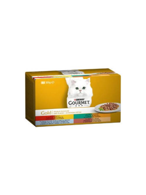 Gourmet Gold Duó Multipack (többféle ízben) nedvestáp - macskák részére (4x85g)