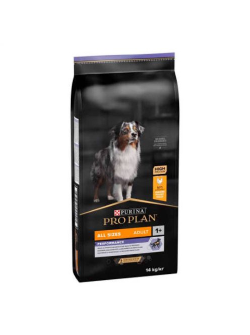 PRO PLAN All Sizes Adult PERFORMANCE - Szárazeledel (csirke) felnőtt kutyák részére  (14kg)