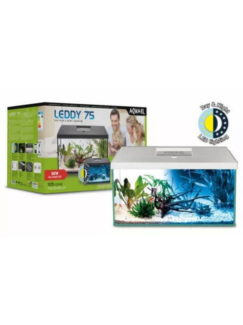 AquaEl Leddy Day&Night 75 White - akvárium szett (fehér) 75x35x40cm (105l)