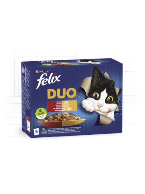 Felix Fantastic Duo - Házias válogatás (marha,csirke,bárány,pulyka) aszpikban (12x85g)