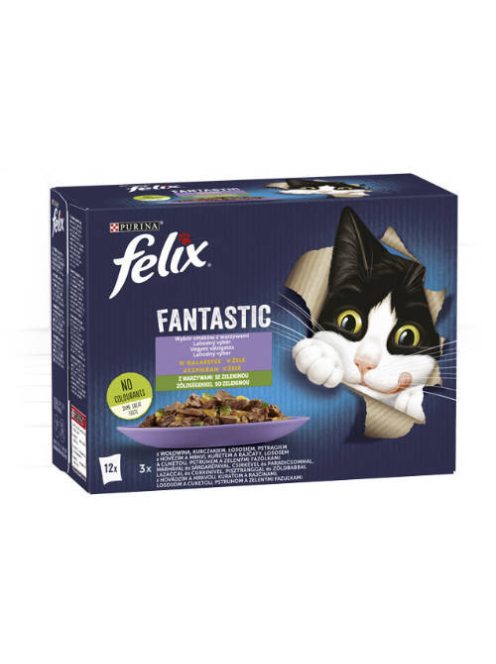 Felix Fantastic Duo - Házias válogatás (pisztráng,lazac,csirke,marha) zöldséggel aszpikban (12x85g)