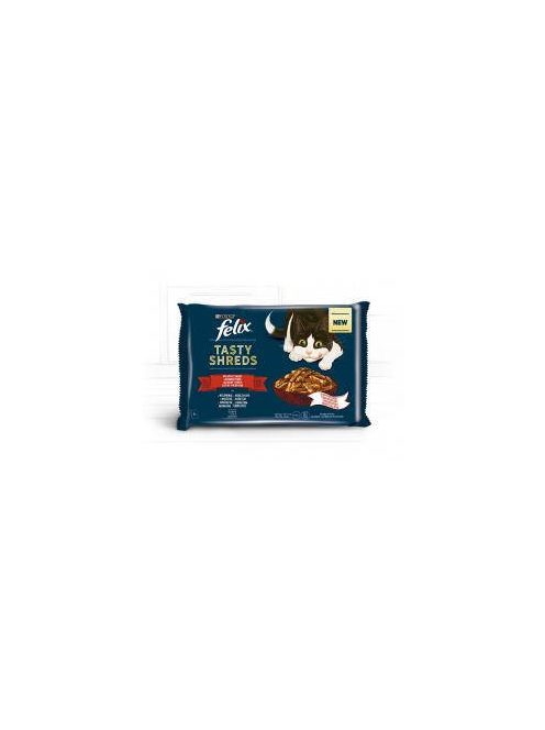 Felix Tasty Shreds (házias válogatás - szószban) alutasakos - macskák részére (4x80g)