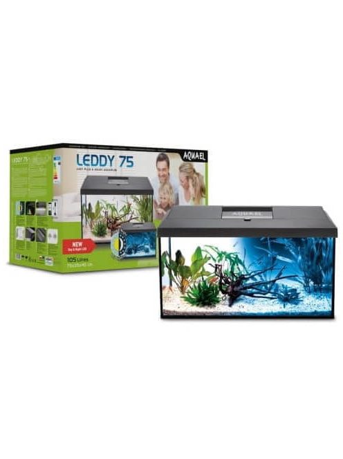 AquaEl Leddy 75 Day&Night 2.0 BIO-FS black - akvárium szett (fekete) 105 liter (75x35x40cm)