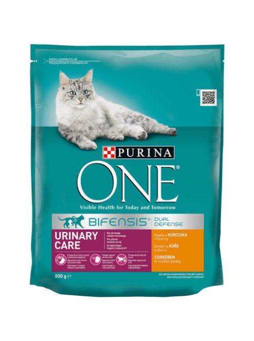 Purina ONE Urinary Care Bifensis (csirke,gabona) száraztáp macskák részére (800g)