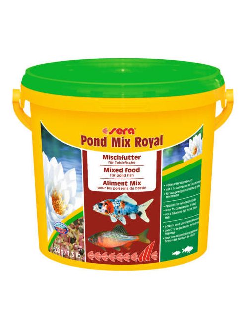 Sera Pond Mix Royal - táplálék (kerti tavakba) díszhalak számára (3800ml)