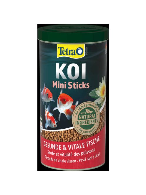Tetra Koi Mini Sticks - Granulált főtáplálék 15cm-nél kisebb Koi pontyok részére (370g/1000ml)