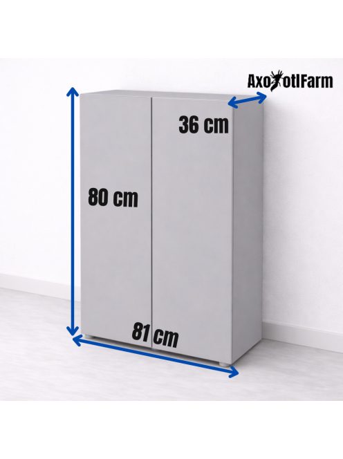 AquaEl OPTISET 125 CABINET - univerzális akvárium szekrény GRAVY, 81x36x80cm