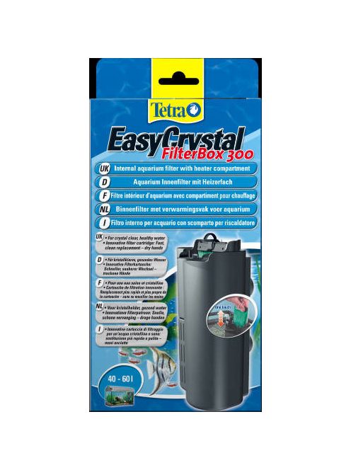 Tetra EasyCrystal FilterBox 300 - belső szűrő, fűtőrekesszel (40-60l akváriumhoz)