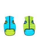 AiryVest kutyaruha kifordítható, S 30, zöld-kék