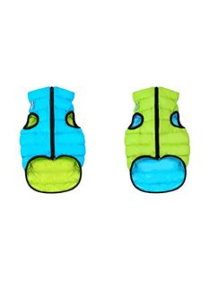 AiryVest kutyaruha kifordítható, S 30, zöld-kék