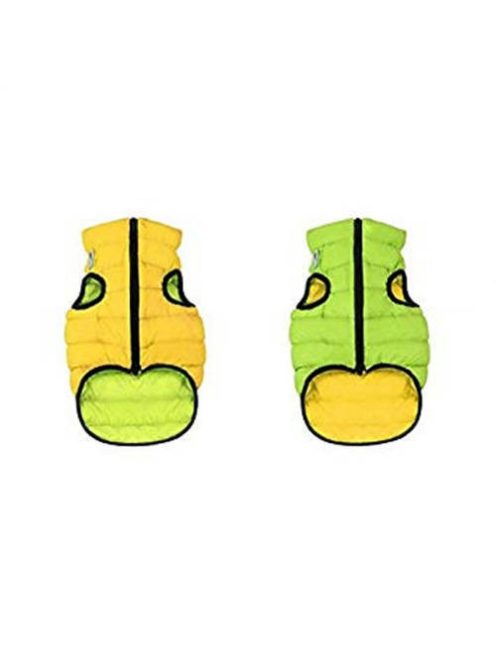 AiryVest kutyaruha kifordítható, XS 22, zöld-sárga