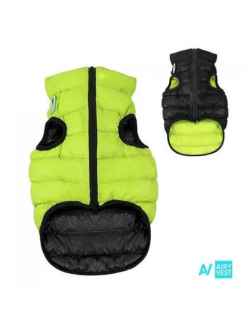 AiryVest kutyaruha kifordítható, XS 22, zöld-fekete