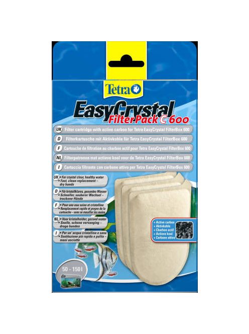 Tetra EasyCrystal Filter Pack C 600 - szűrőbetét (EasyCrystal FilterBox 600-hoz) 3db