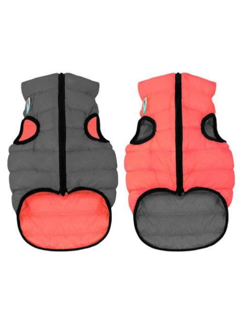 AiryVest kutyaruha kifordítható, M 40, korall-szürke