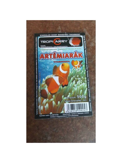 Fagyasztott TropiCarry Artémiarák - díszhalak részére (500g)
