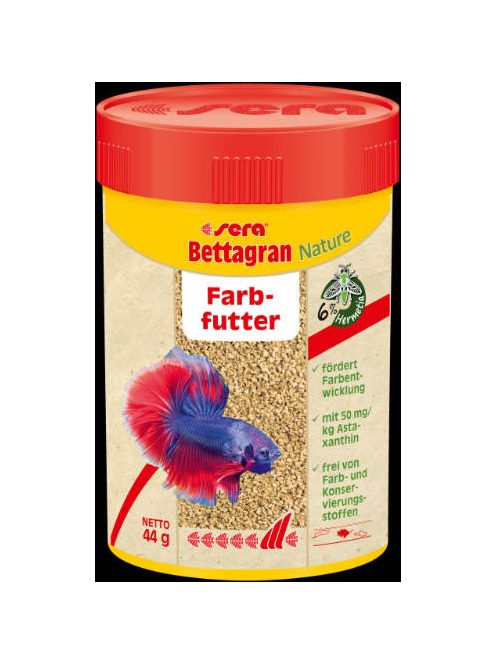 Sera Nature Bettagran - granulátum táplálék díszhalak számára (100ml)