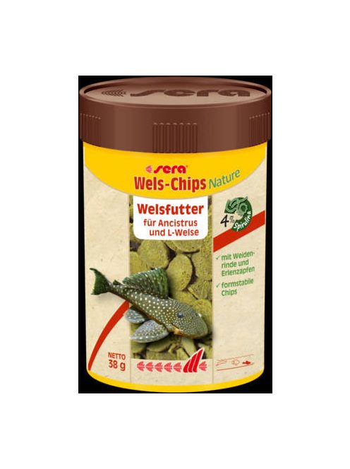 Sera Catfish Chips Nature- táplálék díszhalak számára (100ml/38g)