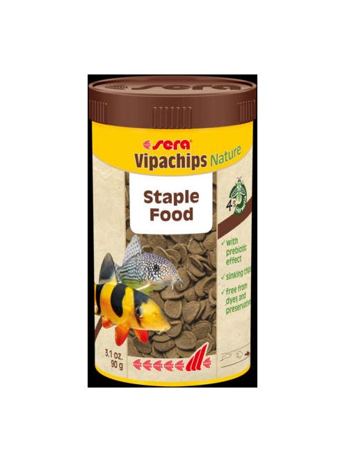 Sera Vipachips Nature - táplálék díszhalak számára (250ml/90g)