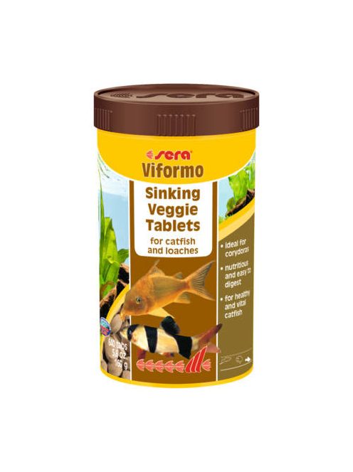 Sera Viformo (süllyedő) - tablettás táplálék díszhalak számára (100ml/275 db tabletta)