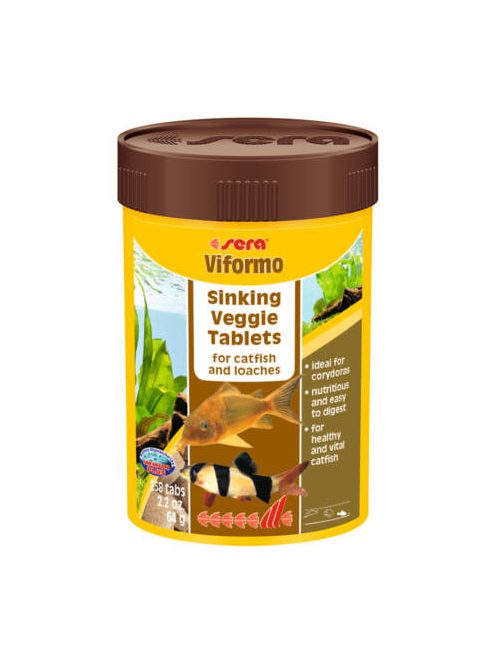 Sera Viformo (süllyedő) - tablettás táplálék díszhalak számára (200ml/700 db tabletta)