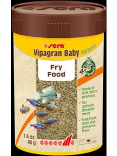   Sera Nature Vipagran Baby (granulátum) - Ivadék táplálék díszhalak számára (100ml/48g)