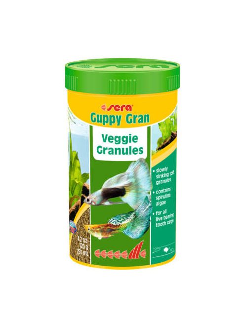 Sera Guppy Gran - granulátum táplálék díszhalak részére (250ml)