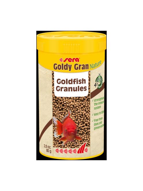 Sera Nature Goldy Gran - granulátum táplálék aranyhalak számára (250ml/80g)