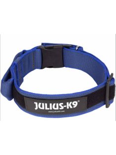   JK9 Color&Gray nyakörv bizt.zárral, fogantyúval 50mm, nylon-kék CSOMAGOLT