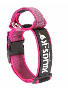   JK9 Color&Gray nyakörv bizt.zárral, fogantyúval 50mm, nylon-pink CSOMAGOLT
