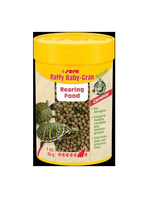 Sera Nature Raffy Baby-Gran - Granulátum táplálék hüllők részére (100ml/30g)