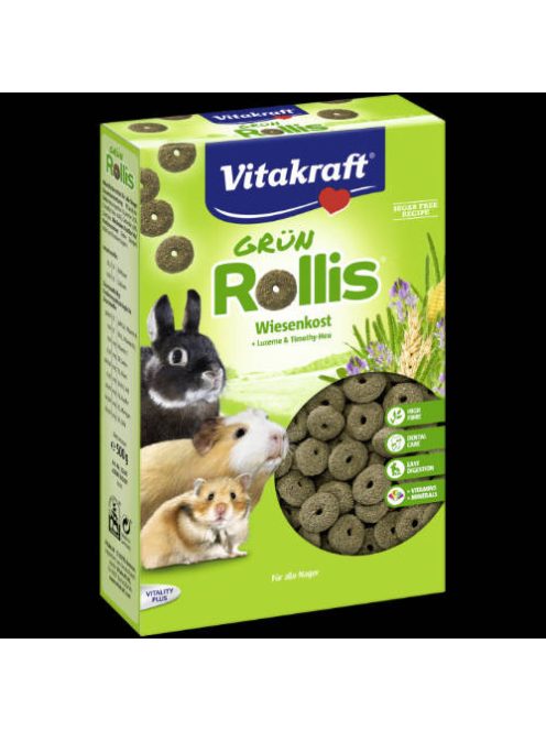 Vitakraft Green Rolls - kiegészítő eleség (lucerna karika) rágcsálók részére (300g)
