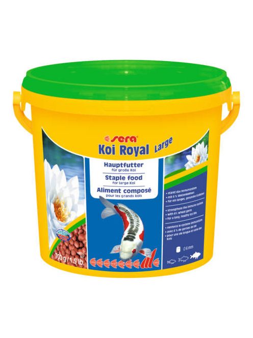 Sera Koi Color Nature Large - díszhaltáp nagytestű (25cm) Koi pontyok részére (3,8l)