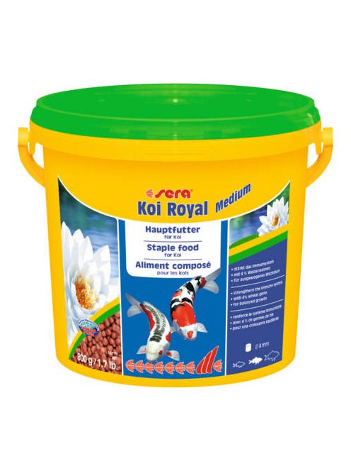 Sera Koi Royal Medium - Főtáplálék Koi pontyok részére (3800ml)
