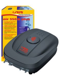   Sera Air 550 R Plus - levegőpumpa 4db csatlakozóval és szabályzóval (12W)
