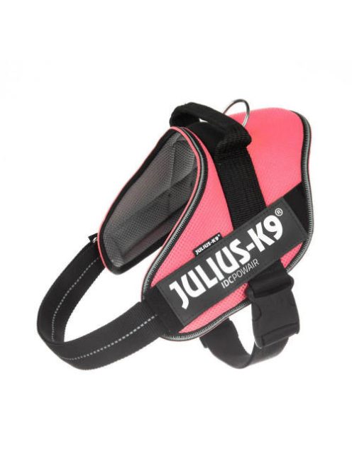 Julius-K9 IDC Powair - hám (pink,felirat) kutyák részére (2XL)