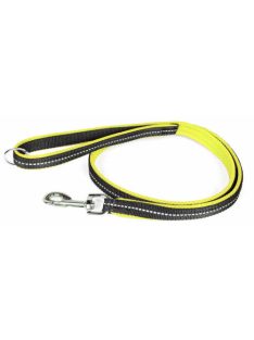 JK9 POWAIR póráz 1,2m fogóval, nagy karabiner, neon