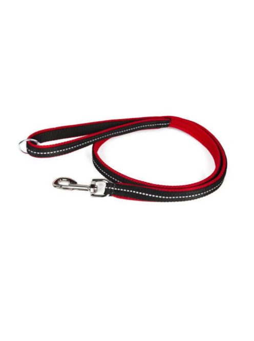 Julius-K9 Powair IDC leash - póráz (piros, kis karabinerrel) kutyák részére (120cm)