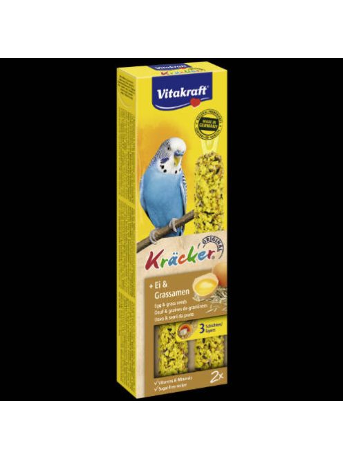 Vitakraft Kräcker - Dupla rúd (tojás,fűmag) - kiegészítő eleség hullámos papagájok részére (54g)