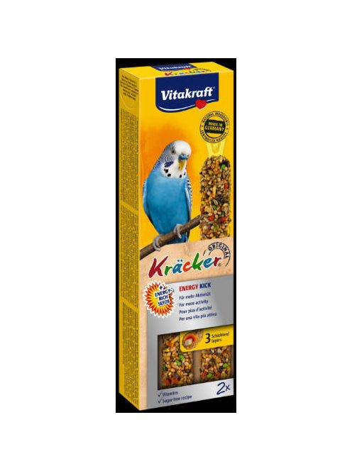 Vitakraft Kracker Dupla Rúd (Energy Kick) – kiegészítő eleség Hullámos papagáj részére (60g)