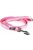 JK9 IDC Póráz csőheveder utánvilágító, pink/csíkos, 19mm*1,2m, fogós/gyűrűs