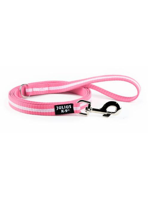 B:JK9 IDC Póráz csőheveder utánvilágító, pink, 19mm*1,8m, fogós/Dkarika