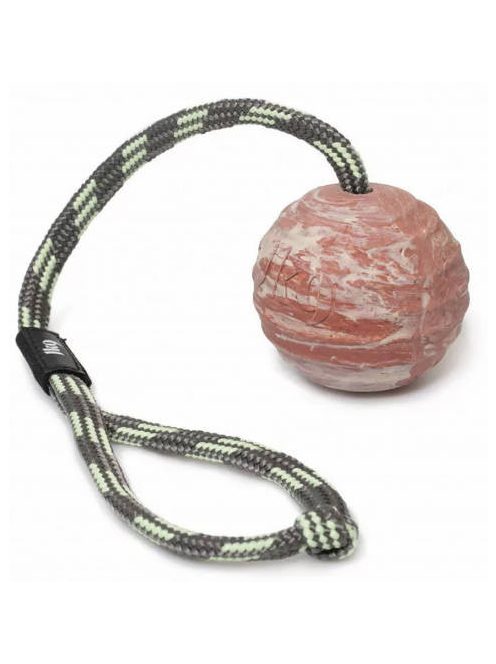 Julius-K9 IDC Ball - játék (kaucsuk labda, zsinórral) kutyák részére (Ø70mm)