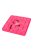 Waudog Silicone Lick Mat - tapadókorongos szőnyeg (szilikon,pink) kutyák és macskák részére (20.5x20.5x1.7cm)