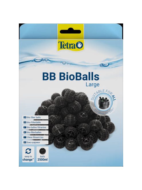 Tetra Bio Filterbälle BB 2500 Large - bioszűrő golyók (TetraTec EasyCrystal belső-, a TetraTec EX Plus- és más gyártmányú, hasonló akváriumszűrőkhöz)