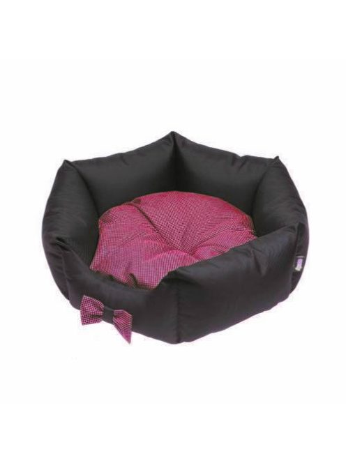 Kifutó termék Comfy Lola Bed - peremes fekhely (fekete,rózsaszín) kutyák részére (45x45x16cm)