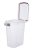 Trixie Plastic Barrel - műanyag táptartó (átlátszó/fehér) 15liter (22×41x33cm)